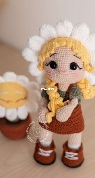 Amis Crochê - Jéssica Ramos de Souza Simão - Garden Collection Doll Daisy - Coleção Jardim Boneca Margarida - Portuguese
