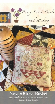 Pansy Patch Quilts and Stitchery - PPQS029 - Betsys Winter Basket by Lori Pengelly