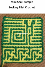 Lissa Conley Design - Lissa Conley - Mini Snail Sample Locking Filet Crochet - Free