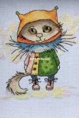 Cat in the hat by Tamriko Lamaridze