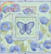 Dimensions - Daydreams 73108 Blue Poppies And Butterfly XSD
