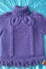 Sweater with Leaves Patterns by Nelya Koval-English-Free