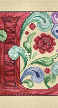 Letter L from Mill Hill Book JSP007 Jim Shore - Monograms