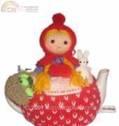 HandMadeAwards - Little Red Riding hood with Bunny and Basket of Green Apples Tea Cosy by Loly Fuertes 2009