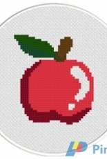 Daily Cross Stitch - Delicious Apple