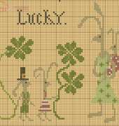 Plum Street Samplers  - Hares Lucky Day -  Free