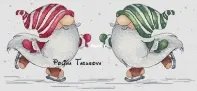Gnome On The Skating Rink by Polina Tarusova