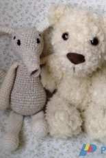 Veron the aardvark and teddy bear
