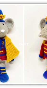 Gek op Haken - Pixel 2 Mix - Homemade Crafts - Marja Hermes - Maurice the Mouse King - Maurice de Muizenkoning - Dutch