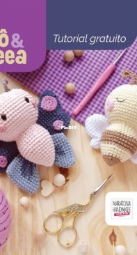 Gato Mia Crochetaria - Caroline Schossler - Flo and Beea - Portuguese - Free
