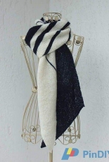 Fibonacci Biased Knit Scarf by Chris Mason - FREE