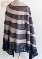 Dusk into Twilight Shawl/Wrap by Rosemary (Romi) Hill