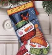 Dimensions Needlepoint 9139 Freezing Season Stocking