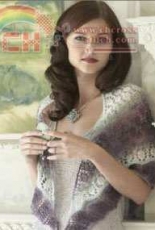 Patons-500879-Pretty Triangle Shawl/ Patons Pattern Library-Free