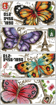 Butterfly postcards (mini) by Psyche / Открытки «Бабочки» (мини)  Psyche / Zefirka