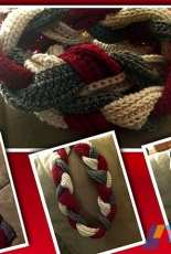 You Drive Me Crafty - Donna McGonigal - Faux Knit Braided Scarf/Cowl