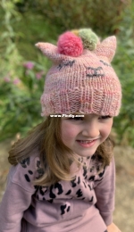 Alpaca Pom Pom Hat by Claire Bentley-Free