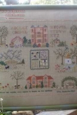 Portrait d´un jardin anglais. Lily Poppins (Atelier des Fées Brodeuses)