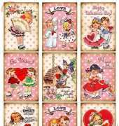 ATC  Vintage Valentines 1 Printables