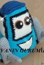 Havva - Amigurumi TR Design Team - Ruyasi Kocak Story Cars blue one