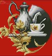 Zolotoe Runo SZH-006 - Still Life on Red