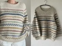 Villekulla Jacquard pullover  - vyazhi.ru - Russian