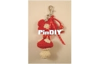 Koekeridoo - Tessa van Riet - Mushroom keyfob - Sleutelhanger Paddenstoel - Dutch