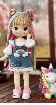 Esradesings61 - Esra Satır - Lila Doll ve Unicorn Pie - Portuguese - Translated