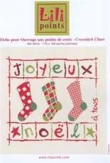 lili points NO19 chaussettes de noel