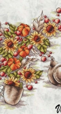 Art Stitch - Autumn whirlwind by Vik Dollin