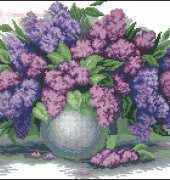 Charivna Mit 327 Lilacs gray vase