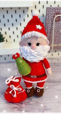 Kat Knit Toys - Ekaterina Litvinova - Santa Claus - Russian - Translated