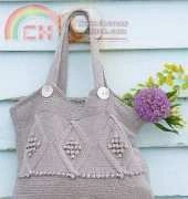 Rowan- Diamond patterned bag