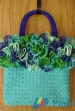 Ruffle Top Handbag