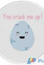 Daily Cross Stitch - You Crack Me Up
