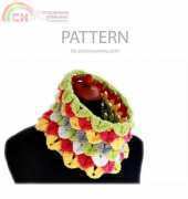 Zoom Yummy - Crochet Crocodile Stitch Cowl
