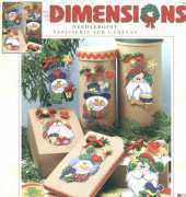 Dimensions 09125 Frosty and Santa Ornaments