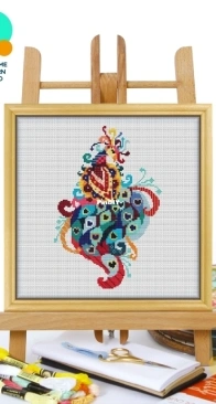 Awesome Pattern Studio - CS566 - Mandala Peacock XSD