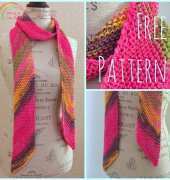 Plymouth Yarns-Diagonal Scarf Knitting Pattern-Free