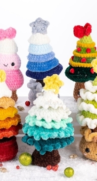 Lyra Lune Softies - Lyra Lune Designs - Ruxandra Dumitrascu / Cazacu-Zota - Christmas Trees