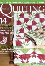 McCalls Quilting - November/December 2016