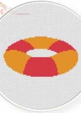Daily Cross Stitch - Water Floater Pink
