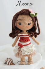 Green Frog Crochet - Thuy Anh - Đặng Thùy Anh - Moana - Portuguese