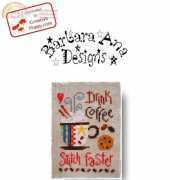 Creative Poppy - Barbara Ana Designs BAN177-042011 Drink Coffee