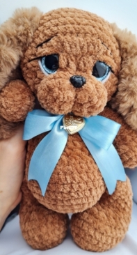 Teddy_knitted - Daria Kiseleva - Дарья Киселева - dog - собачка - Russian
