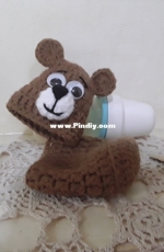 Bear cover for baby bottle