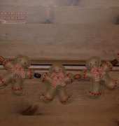 felt gingerbread man