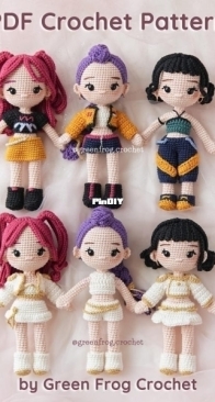 Green Frog Crochet - Thuy Anh - Đặng Thùy Anh - Kpop Demon Hunter: Mira, Rumi and Zoey - German, Portuguese, French