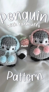 Penguin With Earmuffs +10 Accessories Cherryish.you CherryishyouCrochet