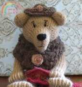 ViolaSueKnits- Grandma bear, hat and shawl